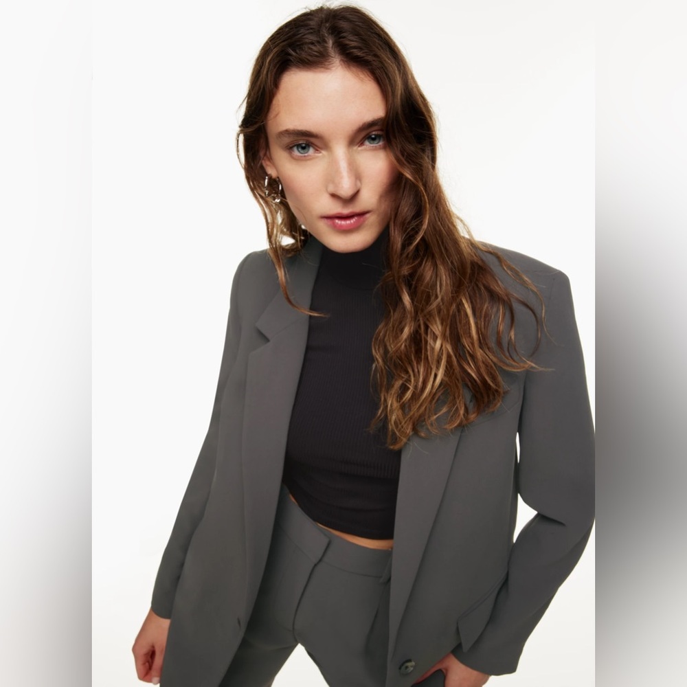 Aritzia Wilfred Generation Blazer in peppercorn grey size small- New